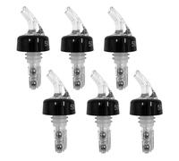 Chabrias Ltd Clear Measured Liquor Bottle Pourers UK Made - Quick Shot Spouts for Spirits, Wine, Cocktails, Bar Spirit Pourer (50ml 6 Pack)