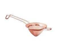 Chabrias Ltd Copper Fine Mesh Cocktail Strainer Small Sieve- Stainless Steel - 23 x 7.8 x 4.6cm - Professional Bartending Tool