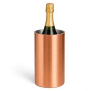 Chabrias Ltd Copper Insulated Double Wall Stainless Steel Wine & Champagne Ice Bucket Cooler - Perfect Wine Cooler for Bottles & Champagne Chiller, Essential Drinks Bucket for Any Occasion