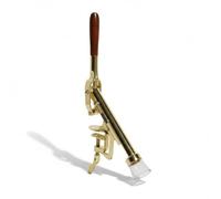 Chabrias Ltd Counter Mount Wine Cork Remover in Solid Brass - Professional Lever Corkscrew for Bar, Restaurant or Home Use, Polished Finish, Fits Counters up to 1¾ Inches