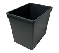 Chabrias Ltd Dark Grey Waste Bin 50 Litre, Home, Recycling, Rubbish, Household Waste
