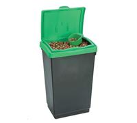 Chabrias Ltd Dry Storage Bin Plastic Box Container with Scoop & Lid Store Pet Food & Bird Seed (47 Litre)