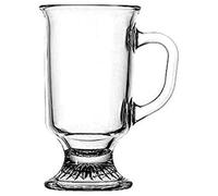Chabrias Ltd Glass Irish Coffee Mugs Cup, Coffee Glasses, Irish Coffee Glasses , Iced Latte Glass,Tea Cups, Coffee Mocha Mugs, Liqueur Glasses, 8 fluid ounces (4 pack
