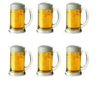 Chabrias Ltd Icon Pint Glass Tankard 20oz / 568ml | Classic Beer Tankard, Durable Beer Mug for Ale, Lager, and More | Perfect for Home Bars, Restaurants, and Pubs (6 Pack)