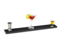 Chabrias Ltd Large Black Bar Runner Non Slip Drinks Mat For Home Bar Pub Kitchen And Countertop
