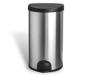 Chabrias Ltd Luxury Hygienic Trash Waste bin Toe Touch foot sensor 50L capacity No touch Hands Free pedal bin Stainless steel