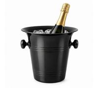 Chabrias Ltd Matte Black Wine & Champagne Cooler 3.5L Single Bottle Ice Bucket