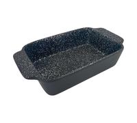 Chabrias Ltd Non Stick Cermaic Casserole Dish 24.5 x 14 x 5.5cm, Rectangular, Non Stick ILAG Coating Black Silver Speckle Ceramic Roaster Casserole Dishes