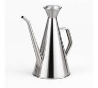 Chabrias Ltd Oil Pot Grease Container 500ml - Non-Drip, Leakproof Stainless Steel Oil Can - Kitchen Oil Dispenser Cruet for Cooking, Frying, Filtering & Storing - Heat Resistant with Lid & Handle