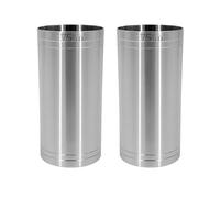 Chabrias Ltd Premium 2 Pack 175ml Stainless Steel Silver Thimble Measure Barware Professional Spirit Measuring Cups, Home Bars, Cocktail Stations & Bartenders, CE Marked