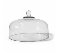 Chabrias Ltd Premium 28cm Heavy-Duty Glass Cake Dome 28cm/12 inch - Hand-Crafted Glass Cake Stand Cloche Cover - Made in USA - Cake Stand Lid for Cakes, Pastries & Cheese Boards & Desserts - Dome Only