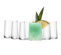 Chabrias Ltd Premium 350ml 6 Pack Drinking Tumbler Glass, Soda's, Sof Drinks, Whisky, Rum, Gin, Spirits, Cocktails, Bourbon, Rocks, Liquor, Parties, Old Fashioned Style