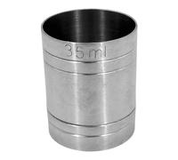 Stainless Steel Copper Thimble Bar Pub Club Spirit Measure CE Marked Chabrias Ltd (35ml, Stainless Steel)