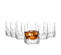 Chabrias Ltd Premium 6 Pack Luxury Ice Cube Drinking Spirits Glass Tumbler Heavy Base 330ml, Whisky, Rum, Gin, Spirits, Cocktails, Bourbon, Rocks, Liquor, Parties, Old Fashioned, Vintage Style