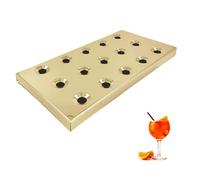 Chabrias Ltd Premium Aluminium Brass Bar Drip Tray 42.2cm - Rust-Resistant Spill Tray with Durable Brass Lacquer Finish, Heavy-Duty Spill Catcher for Home Bars, Coffee Shops, Pubs & Restaurants