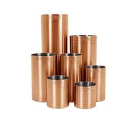Chabrias Ltd Premium Stainless Steel Copper Thimble Measure Barware Professional Spirit Measuring Cups, Home Bars, Cocktail Stations & Bartenders, Government Stamped (7 Piece Full Set)