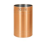 Chabrias Ltd Premium Stainless Steel Copper Thimble Measure Barware Professional Spirit Measuring Cups, Home Bars, Cocktail Stations & Bartenders, Government Stamped (50ml)