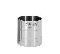 Chabrias Ltd Premium Stainless Steel Silver Thimble Measure Barware Professional Spirit Measuring Cups, Home Bars, Cocktail Stations & Bartenders, CE Marked (1, 25ml)