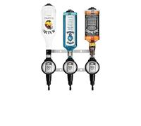 Chabrias Ltd Professional 3 Wall Bar Rail and 50ml Spirit Optics - UK-Made Government-Stamped Liquor Dispenser Rail - Heavy-Duty All-Metal Wall-Mounted Bar Optics System