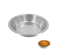 Chabrias Ltd Professional 5" Aluminium Individual Pie Dish Silver Finish, UK-Made Durable Bakeware for Perfect Individual Pies, Cakes, Small Loaves, Ideal for Home Baking, Chefs, and Catering Use