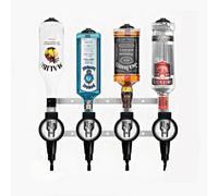 Chabrias Ltd Professional 70Ml 4 Bottle Optics For Spirits - Uk Made, Bar Bottle Optics, Shots Measure, Wall Bracket