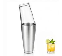 Chabrias Ltd Professional Boston Cocktail Shaker Set, 16oz Glass & 28oz Tin