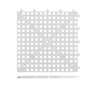 Chabrias Ltd Professional Interlocking Bar Glass Mats, Plastic Pub Beer Glasses Shelf Liner 33cm x 33cm Pack of 12 (Clear)