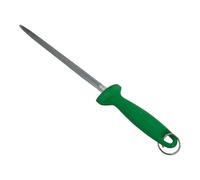 Chabrias Ltd Professional Sharpening Steel, 12" (300mm) - Premium Carbon Steel Honing Rod with Ergonomic Non-Slip Handle Knife Sharpener (Green)