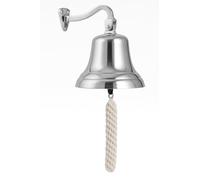 Chabrias Ltd Ships Bell Pub Last Orders Bell - 7 Inch Chrome Wall Mountable Bar Bell, Loud Clear Ring, Ideal for Pubs, Home Bars, Restaurants & Nautical Décor