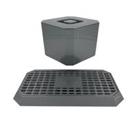 Chabrias Ltd Silver/ Grey Uni Bar Plastic Drip Tray & Octagonal Ice Bucket