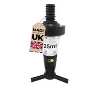 Chabrias Ltd Single 25Ml Black Optic Measure For Spirits Ce Government Stamped Uk Made