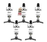 Chabrias Ltd Single 35ml Chrome Optic Measures for Spirits - CE Government Stamped - UK Made - Wall Mounted - Ideal for Home and Commercial Bars