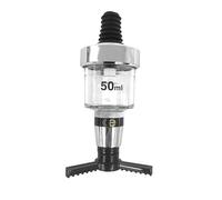 Chabrias Ltd Single 50ml Chrome Optic Measures for Spirits - CE Government Stamped - UK Made - Wall Mounted - Ideal for Home and Commercial Bars
