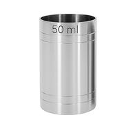 Chabrias Ltd Single 50ml Premium Stainless Steel Silver Thimble Measure Barware Professional Spirit Measuring Cups, Home Bars, Cocktail Stations & Bartenders, CE Marked