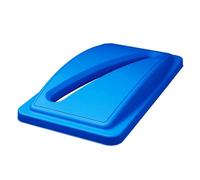 Chabrias Ltd Slim Bin Lid Blue Paper Slot - UK Made Colour Coded Recycling Lids for Slimline Bins | Durable, Easy Fit | for Waste Segregation Waste Management Systems