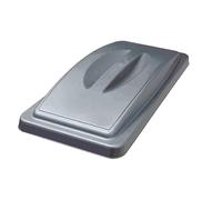 Chabrias Ltd Slim Bin Lids - UK Made Colour Coded Recycling Lids for Slimline Bins | Durable, Easy Fit | for Waste Segregation Waste Management Systems (Grey Handletop)
