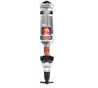 Chabrias Ltd Traditional 1 Bottle Spirit Optic - UK Made Wall Mounted 25ml Optic Dispenser | Bar Butler Shot Bracket for Whiskey, Vodka, Gin & Cocktails - Home Bar, Garden Bar, Man Cave