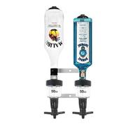 Chabrias Ltd Traditional 25Ml 2 Bottle Optics For Spirits - Uk Made, Bar Bottle Optics, Shots Measure, Wall Bracket