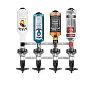 Chabrias Ltd Traditional 25Ml 4 Bottle Optics For Spirits - Uk Made, Bar Bottle Optics, Shots Measure, Wall Bracket