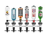 Chabrias Ltd Traditional 25Ml 6 Bottle Optics For Spirits - Uk Made, Bar Bottle Optics, Shots Measure, Wall Bracket