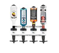 Chabrias Ltd Traditional 50Ml 4 Bottle Optics For Spirits - Uk Made, Bar Bottle Optics, Shots Measure, Wall Bracket