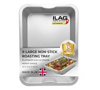 Chabrias Ltd UK-Made Roasting Tray with ILAG Ultimate Non-Stick Coating - 43x32x6cm - Heavy Duty Carbon Steel Roasting Tin, Deep Oven Tray for Roast Chicken, Meat, Vegetables & Baking - X-Large17