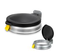 Chabrias Ltd Wall Mounted Outdoor Sack Holder with Lid, Galvanised Steel | Plastic lid, bungee cord bag retention, bin bag holder for gardens, garages, workshops, schools and outdoor waste collection