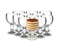 Chabrias Ltd Weiss Beer Goblet 12 Pack - 18oz / 510ml Stemmed Beer Glasses | 51cl Belgian Ale Goblets, Crystal-Clear Barware Glass Set for Beer, Cocktails & Entertaining