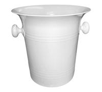 Chabrias Ltd White Plastic Wine Champagne Cooler 3.5L Single Bottle Chiller Ice Bucket