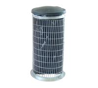 Chabrias Ltd Wire Mesh Sackholder Full Guard Galvanised Outdoor Bin School Bin Durable Construction Full Guard Protection plastic Lid Included Playgrounds & Parks (Free Standing)