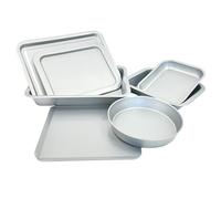 Chabrias Professional Silver Non Stick Bakeware with ILAG Ultimate Coating UK Made (Full Set 7 Pieces)