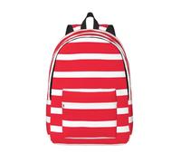 CHAbu Austrian Flag Canvas Backpack Book Bag Large Capacity Classic Fashion College Work Travel