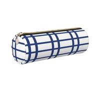 CHAbu Finnish Flag Leather Pencil Case Stationery Storage Bag Cosmetic School Work Office