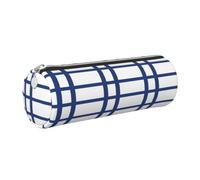 CHAbu Finnish Flag Leather Pencil Case Stationery Storage Bag Cosmetic School Work Office